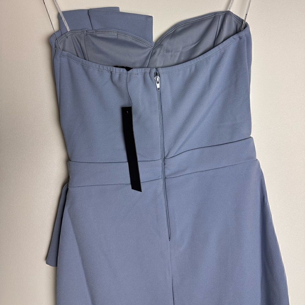 Sky blue tube top mini dress - Picture 6 of 8
